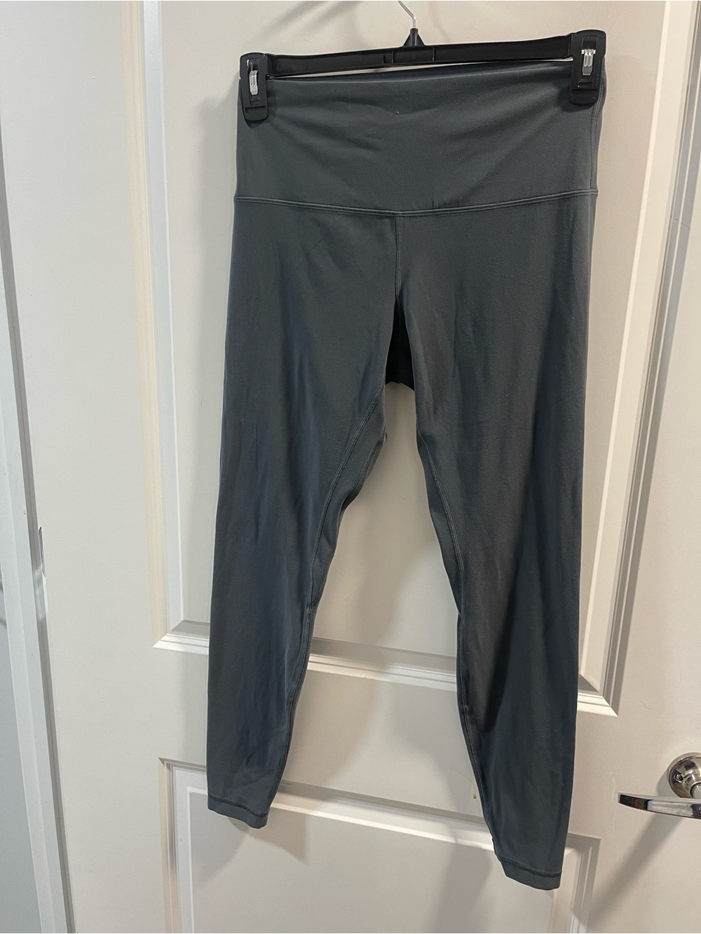 Gray High-Waist Leggings